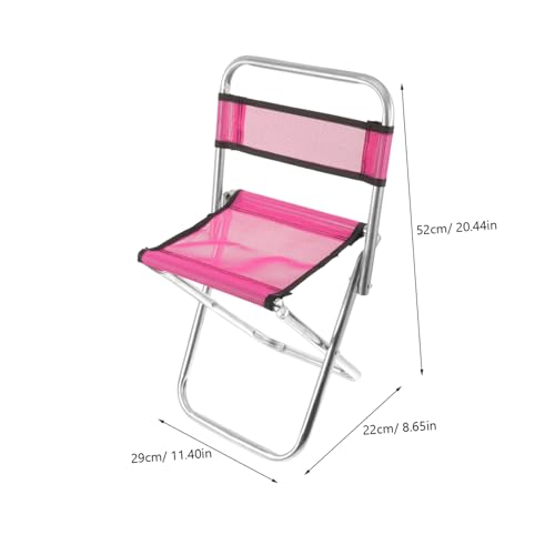 MUELODSIC Faltbarer Angelstuhl Klein Leicht Tragbar Campingstuhl Outdoor Klappstuhl Multifunktional für Grillen Angeln Reisen Garten Zufällige Farbe Zufällige Farbe von MUELODSIC