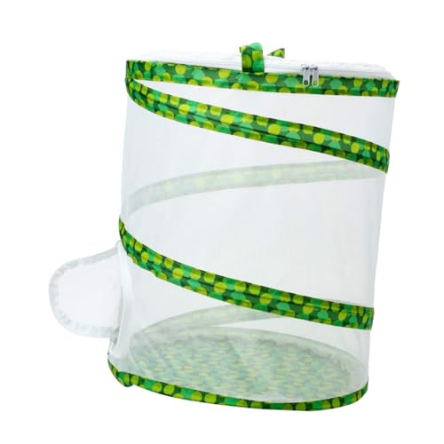 MUELODSIC Faltbarer Tragbarer Insektenkäfig mit Transparentem Netz Atmungsaktivem Design als Beobachtungs und Aufzuchthaus für Schmetterlinge und Andere Insekten Geeignet für Outdoor von MUELODSIC