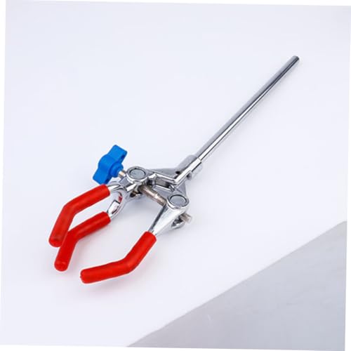 MUELODSIC Finger Edelstahl Flaschenhalter Labor klemme Verstellbar Robust Korrosionsbeständig für Becher Kolben Reagenzgläser Vielseitig Laborzubehör von MUELODSIC