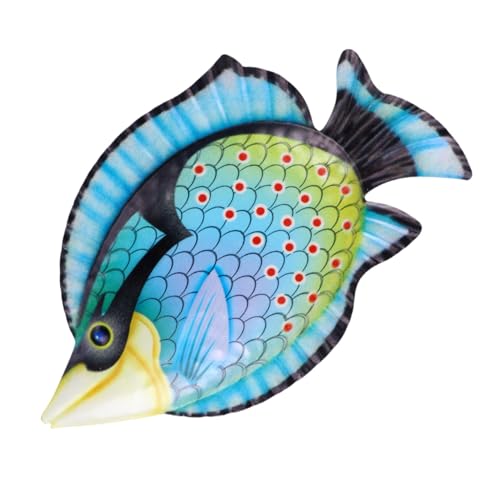 MUELODSIC Fisch Wanddekoration Blau Kreatives Eisernes Fisch Ornament Für Garten Balkon Wohnzimmer Innen Außen Hängend Einzigartige Meerestiere Wand Deko Geschenk MUELODSIC Fisch Wanddekoration Blau Kreatives Eisernes Fisch Ornament Für Garten Balkon Wohnzimmer Innen Außen Hängend Einzigartige Meerestiere Wand Deko Geschenk von MUELODSIC