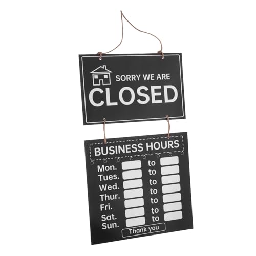 MUELODSIC Geschäftszeiten Schild zum Beschriften Mehrfunktionales Abwischbares Türschild für Laden Restaurant Sicherer Langlebiger Werkstoff Einfache Dekoration mit Kreide oder Aufkleber MUELODSIC Geschäftszeiten Schild zum Beschriften Mehrfunktionales Abwischbares Türschild für Laden Restaurant Sicherer Langlebiger Werkstoff Einfache Dekoration mit Kreide oder Aufkleber von MUELODSIC