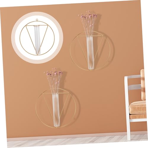 MUELODSIC Glasvase Wanddeko Rund Goldfarben Kreative Blumenhalterung aus Hochwertigem Glas Dekorative Vase Ornament für Wohnzimmer Skandinavischer Stil Langlebig und Vielseitig Einsetzbar MUELODSIC Glasvase Wanddeko Rund Goldfarben Kreative Blumenhalterung aus Hochwertigem Glas Dekorative Vase Ornament für Wohnzimmer Skandinavischer Stil Langlebig und Vielseitig Einsetzbar von MUELODSIC