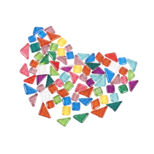 MUELODSIC Glitzernde Unregelmäßige Mosaiksteine Bunte Glassteine mit Glatter Oberfläche Langlebig für DIY Handwerk Foto Rahmen Blumentöpfe Tischlampen Dekoration MUELODSIC Glitzernde Unregelmäßige Mosaiksteine Bunte Glassteine mit Glatter Oberfläche Langlebig für DIY Handwerk Foto Rahmen Blumentöpfe Tischlampen Dekoration von MUELODSIC