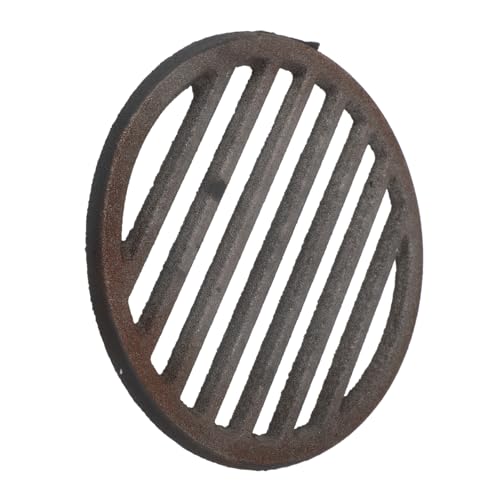 MUELODSIC Gusseisen Feuerrost Rund Outdoor Bbq Grillrost Ersatzteil Aschefach Robust Hitzebeständig Für Camping Picknick von MUELODSIC