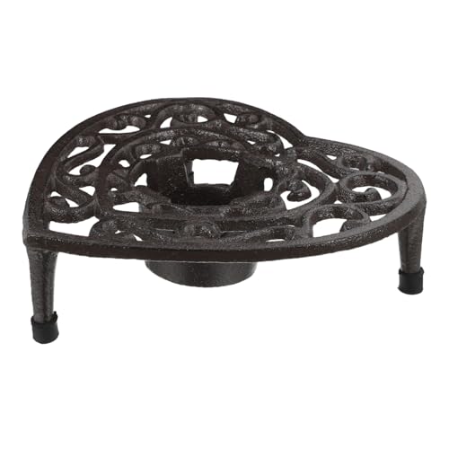 MUELODSIC Gusseisen Stövchen Teekannenhalter Herzförmig Robust Dreibein Kaffeewärmer Für Tee Kaffee Milch Küche Vintage Untersetzer Heizhalter MUELODSIC Gusseisen Stövchen Teekannenhalter Herzförmig Robust Dreibein Kaffeewärmer Für Tee Kaffee Milch Küche Vintage Untersetzer Heizhalter von MUELODSIC