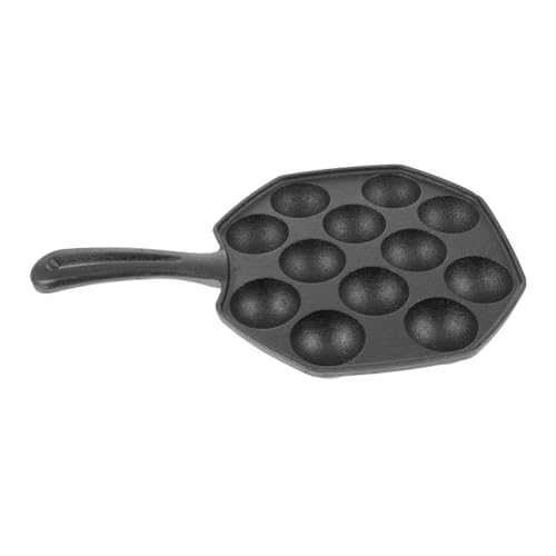 MUELODSIC Gusseiserne Takoyaki Grillpfanne mit Hitzeschutzgriff Wiederverwendbares Takoyaki Backblech für Octopusbällchen Küchenutensil für Gleichzeitiges Zubereiten MUELODSIC Gusseiserne Takoyaki Grillpfanne mit Hitzeschutzgriff Wiederverwendbares Takoyaki Backblech für Octopusbällchen Küchenutensil für Gleichzeitiges Zubereiten von MUELODSIC