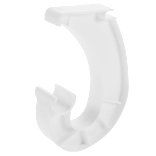 MUELODSIC Kleiderstangen-stützhalterung Stabiler Kunststoff Schiebe-hängestange J-förmiger Haken Für Drahtregale Ohne Bohren Platzoptimierung Für Schrankregale von MUELODSIC