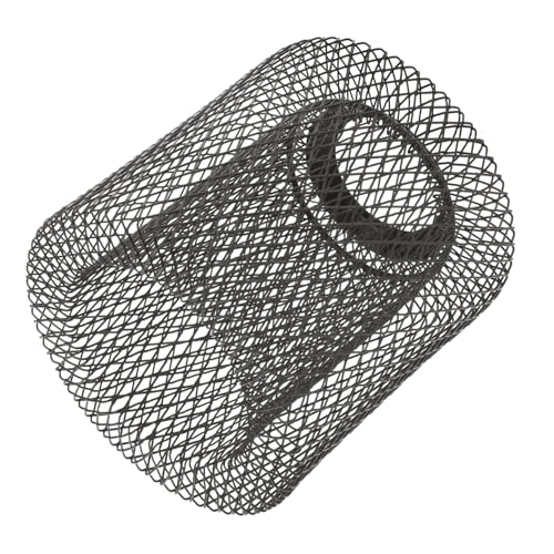 MUELODSIC Hängender Lampenschirm aus Schwarzem mit Geometrischem Drahtgitter Hohlem Design Doppellagig Retro Stil Ersatz für Pendelleuchte Geeignet für Wohnzimmer Bar Schlafzimmer Esszimmer von MUELODSIC
