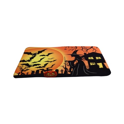 MUELODSIC Halloween Teppich mit Rutsch Funktion Praktischer Rutschfester Bodenmatte für Schlafzimmer und Wohnzimmer Mittlere Dicke Feuchtigkeitsabsorbierend Vielseitige Haustürmatte für MUELODSIC Halloween Teppich mit Rutsch Funktion Praktischer Rutschfester Bodenmatte für Schlafzimmer und Wohnzimmer Mittlere Dicke Feuchtigkeitsabsorbierend Vielseitige Haustürmatte für von MUELODSIC