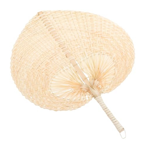 MUELODSIC Handgefertigter Bambusfächer Natürlicher Tragbarer Dekorativer Vintage Fächer Leichter Handventilator für Sommer und Raumdekoration Geeignet für Erwachsene von MUELODSIC