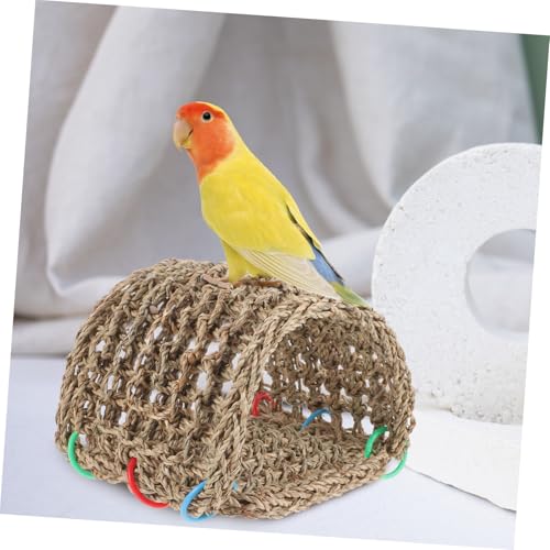 MUELODSIC Handgefertigtes Handgewobenes Vogelnest aus Natürlichem Rattan Atmungsaktiv und Langlebig Geeignet als Nistplatz für Große Vögel im Garten Balkon oder Baum Zufällige Farbe MUELODSIC Handgefertigtes Handgewobenes Vogelnest aus Natürlichem Rattan Atmungsaktiv und Langlebig Geeignet als Nistplatz für Große Vögel im Garten Balkon oder Baum Zufällige Farbe von MUELODSIC