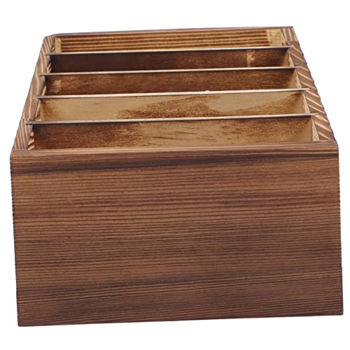 MUELODSIC Handy Organizer aus Holz mit Fächern Multifunktionale Aufbewahrungsbox für Schreibtisch für Büro und Zuhause aus Hochwertigem Holz Gefertigt Platzsparend und Ordentlich von MUELODSIC