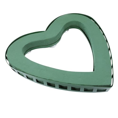 MUELODSIC Herzförmiger Steckschaum Block mit Saugnapfbasis Langlebiger Blumenhalter für Hochzeitsauto Dekoration Blumenarrangements Frische Blumen Sicher Fixieren von MUELODSIC