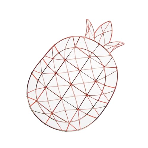 MUELODSIC Hohlgewebter Metall Obstkorb Ananasform Obstschale Rosegold Draht Obstschale Snackaufbewahrung Gemüsekorb Küchen Dekoration Vielseitig MUELODSIC Hohlgewebter Metall Obstkorb Ananasform Obstschale Rosegold Draht Obstschale Snackaufbewahrung Gemüsekorb Küchen Dekoration Vielseitig von MUELODSIC