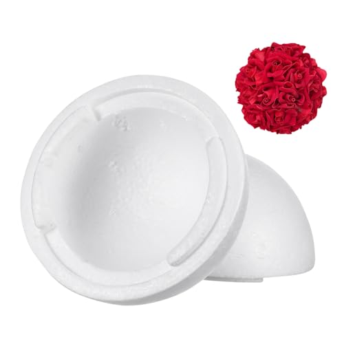 MUELODSIC Hohlkugel aus Weißem Schaumstoff Leichte Bastelkugel für DIY Deko Hochzeit Party Zubehör Bemalbar und Vielseitig für Kreative Handarbeiten MUELODSIC Hohlkugel aus Weißem Schaumstoff Leichte Bastelkugel für DIY Deko Hochzeit Party Zubehör Bemalbar und Vielseitig für Kreative Handarbeiten von MUELODSIC