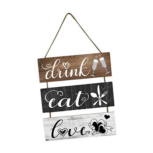 MUELODSIC Holz Schild Dekoration Vintage Wand und Türschild für Küche Restaurant und Zuhause Langlebig Einzigartiges Design Vielseitig Einsetzbar Dekorativer Wandschmuck von MUELODSIC