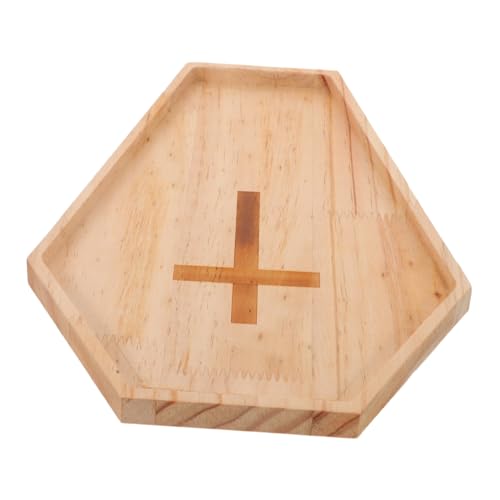 MUELODSIC Holz-serviertablett Sargform mit Kreuz Robustes Halloween Snack Obsttablett aus Holz Glatte Oberfläche für Einfache Reinigung Stilvolles Party-tablett für Halloween und von MUELODSIC
