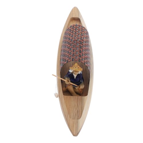 MUELODSIC Nautisches Holzboot Für Dekoration Unvollendetes Fischerboot Für Tisch Und Wohnraumgestaltung Ornament Für Küstenliebhaber MUELODSIC Nautisches Holzboot Für Dekoration Unvollendetes Fischerboot Für Tisch Und Wohnraumgestaltung Ornament Für Küstenliebhaber von MUELODSIC
