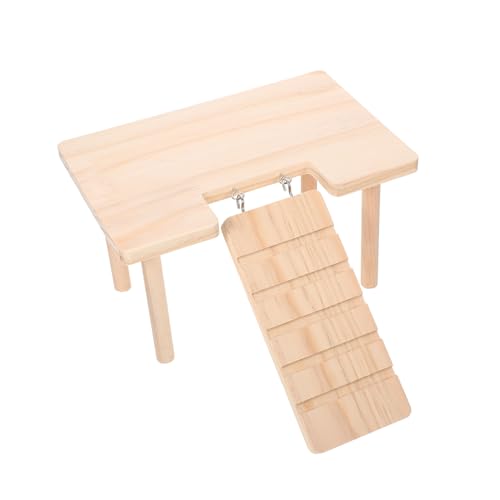 MUELODSIC Holzspielzeug Hamster Plattform mit Leiter Mehrstöckiges Kletterspielzeug für Hamster Zwerghamster und Kleine Nager Robustes Hamsterzubehör zur Beschäftigung und Mentalen MUELODSIC Holzspielzeug Hamster Plattform mit Leiter Mehrstöckiges Kletterspielzeug für Hamster Zwerghamster und Kleine Nager Robustes Hamsterzubehör zur Beschäftigung und Mentalen von MUELODSIC