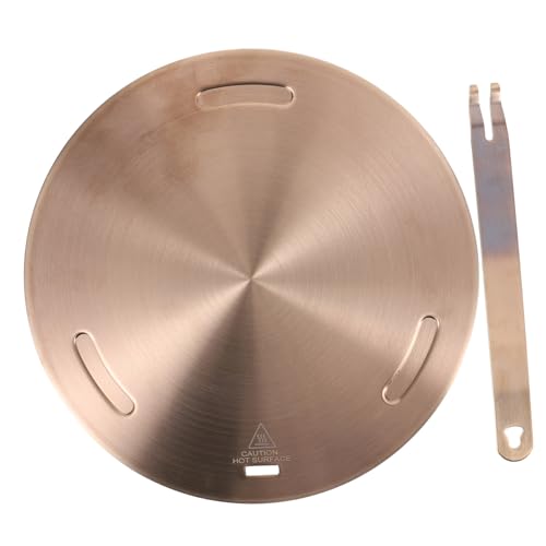 MUELODSIC Induktionskochfeld Adapterplatte Edelstahl Wärmeverteiler Gasherd Adapter für Gleichmäßige Hitzeverteilung Langlebig und Kompatibel mit Induktions Gasherden von MUELODSIC