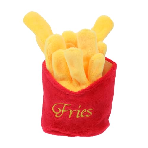 MUELODSIC Interaktives Hundespielzeug Plüsch Kauspielzeug mit Quietschfunktion Imitation Pommes Form für Kleine und Mittlere Hunde zur Beschäftigung und Zahnpflege MUELODSIC Interaktives Hundespielzeug Plüsch Kauspielzeug mit Quietschfunktion Imitation Pommes Form für Kleine und Mittlere Hunde zur Beschäftigung und Zahnpflege von MUELODSIC