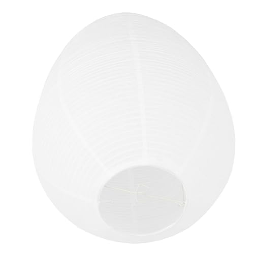 MUELODSIC Japanischer Papierlampenschirm Weiß Minimalistischer Lampenschirm aus Reispapier für Wohnzimmer und Schlafzimmer Sanfte Warme Beleuchtung Stilvolle Pendelleuchte Vielseitige von MUELODSIC