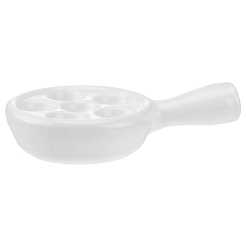 MUELODSIC Keramik Escargot Backform mit Ergonomischem Griff Hitzebeständig Schneckenschale für Servieren und Backen Stilvolles Küchenutensil für Zuhause und Gastronomie von MUELODSIC