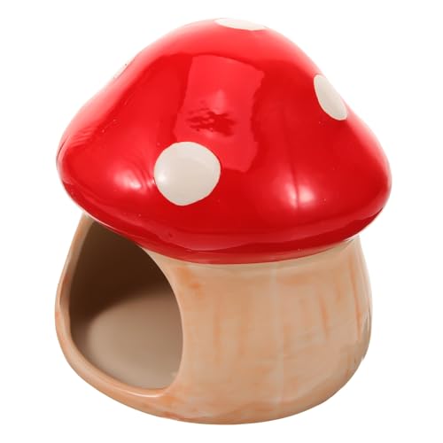 MUELODSIC Keramik Hamsterversteck Pilzform Kühlnest und Schlafplatz für Meerschweinchen und Kleine Haustiere Dekoratives Glattes und Leichtes Nagetierhaus zum Verstecken und Ausruhen MUELODSIC Keramik Hamsterversteck Pilzform Kühlnest und Schlafplatz für Meerschweinchen und Kleine Haustiere Dekoratives Glattes und Leichtes Nagetierhaus zum Verstecken und Ausruhen von MUELODSIC