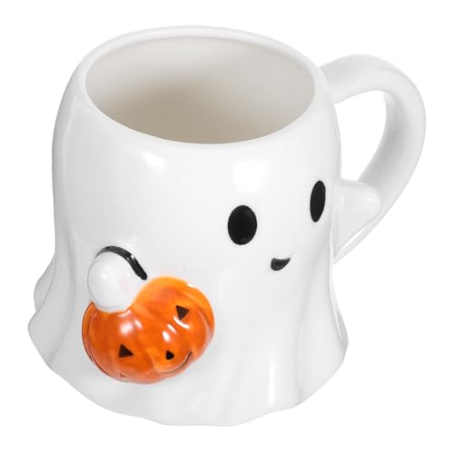 MUELODSIC Keramik Kaffeetasse Halloween Kürbis Geist Tasse Spukiges Design Für Kaffee Tee Und Dekoration Vielseitiger Herbstbecher Halloween Party MUELODSIC Keramik Kaffeetasse Halloween Kürbis Geist Tasse Spukiges Design Für Kaffee Tee Und Dekoration Vielseitiger Herbstbecher Halloween Party von MUELODSIC