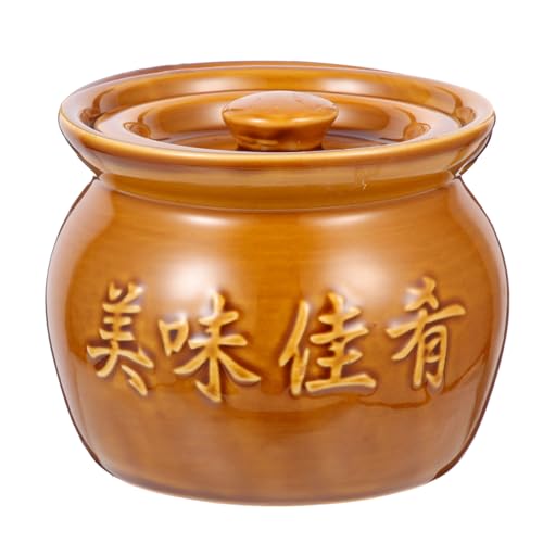 MUELODSIC Keramik Suppenschüssel Haushalt Suppentopf Küche Multifunktionaler Schalen Keramikgeschirr Suppentopf Topf von MUELODSIC