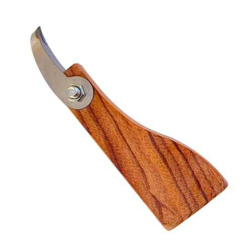 MUELODSIC Keramik Töpferwerkzeug Single Head Trimming Cutter Modelliermesser mit Holzgriff Vielseitiger Schaber zum Glätten Formen Schnitzen und Texturieren von Tonarbeiten von MUELODSIC