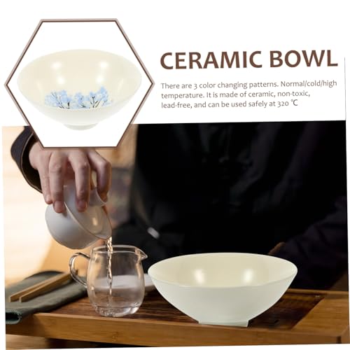 MUELODSIC Keramik teetasse mit Farbwechsel Blumen design Temperaturempfindlich Ab Handbemalt Japanischer Stil Geeignet für Grünen Roten und Jasmintee und Komfortabel Lebensmittelecht MUELODSIC Keramik teetasse mit Farbwechsel Blumen design Temperaturempfindlich Ab Handbemalt Japanischer Stil Geeignet für Grünen Roten und Jasmintee und Komfortabel Lebensmittelecht von MUELODSIC