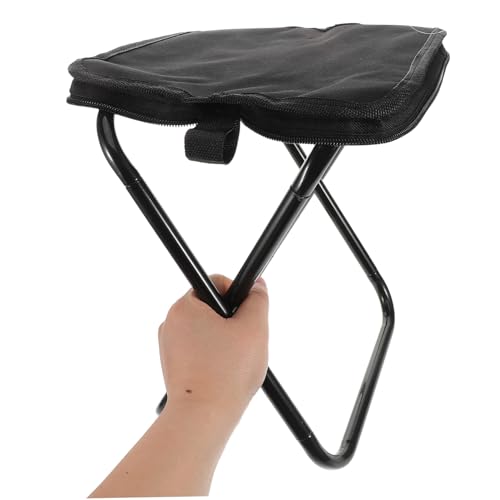 MUELODSIC Klappbarer Leichter Campinghocker mit Stabiler Konstruktion Faltbarer Angelstuhl für Outdoor Picknick Reise Kompakt Tragbar Komfortabel und Langlebig von MUELODSIC