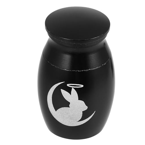 MUELODSIC Kleine Edelstahl Tierurne für Haustierasche Robuste Metall urne mit Einfachem Design Tragbare Andenkenurne für Katzen Hunde und Kaninchen Schwarze Gedenkurne für Haustiere Zuhause MUELODSIC Kleine Edelstahl Tierurne für Haustierasche Robuste Metall urne mit Einfachem Design Tragbare Andenkenurne für Katzen Hunde und Kaninchen Schwarze Gedenkurne für Haustiere Zuhause von MUELODSIC