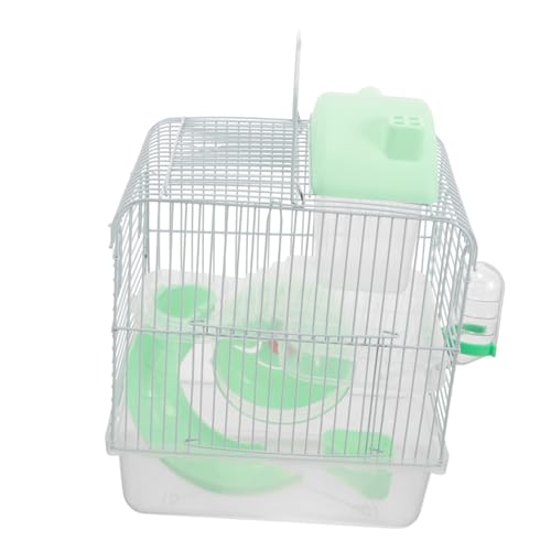 MUELODSIC Kleiner Hamsterkäfig Transparent Grünes Mehrstöckiges Tierheim mit Abnehmbaren Zubehör Für Zwerghamster Mäuse Ratten Gerbils Spiel Entdeckungsbereich MUELODSIC Kleiner Hamsterkäfig Transparent Grünes Mehrstöckiges Tierheim mit Abnehmbaren Zubehör Für Zwerghamster Mäuse Ratten Gerbils Spiel Entdeckungsbereich von MUELODSIC