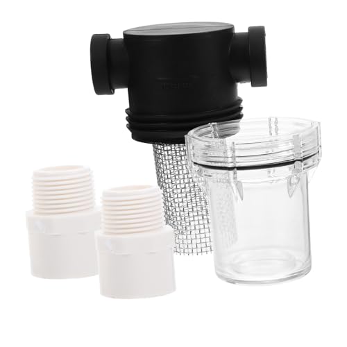 MUELODSIC Kleiner PVC Wasserfilter mit Mesh Sieb Langlebiger Vorfilter für Gartenbewässerung Rohrleitung und Hauswasserwerk Tragbarer Filter für Sauberes und Leitungswasser MUELODSIC Kleiner PVC Wasserfilter mit Mesh Sieb Langlebiger Vorfilter für Gartenbewässerung Rohrleitung und Hauswasserwerk Tragbarer Filter für Sauberes und Leitungswasser von MUELODSIC