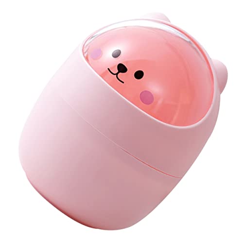 MUELODSIC Kleiner Süßer Mülleimer aus Cartoon Abfallbehälter für Schreibtisch Rosa für Zuhause Schlafzimmer Büro und Badezimmer Mini Tischabfalleimer mit Großem Öffnungsdesign MUELODSIC Kleiner Süßer Mülleimer aus Cartoon Abfallbehälter für Schreibtisch Rosa für Zuhause Schlafzimmer Büro und Badezimmer Mini Tischabfalleimer mit Großem Öffnungsdesign von MUELODSIC