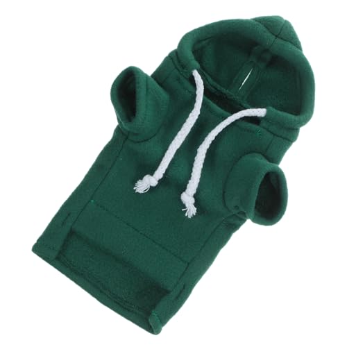 MUELODSIC Kleines Haustier Sweatshirt Grün S Weiches Atmungsaktives Meerschweinchen Kostüm Bequeme Leicht An Ausziehbare Kleidung Für Frettchen Hamster Chinchilla Für Outdoor und Spiel von MUELODSIC