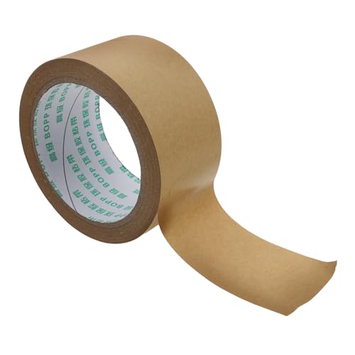 MUELODSIC Kraftpapier Klebeband Braun Stark Haftend Wetterfest Verpackungspaket Bilderrahmen Selbstklebendes Papier packband für Kartonversiegelung und Versand von MUELODSIC