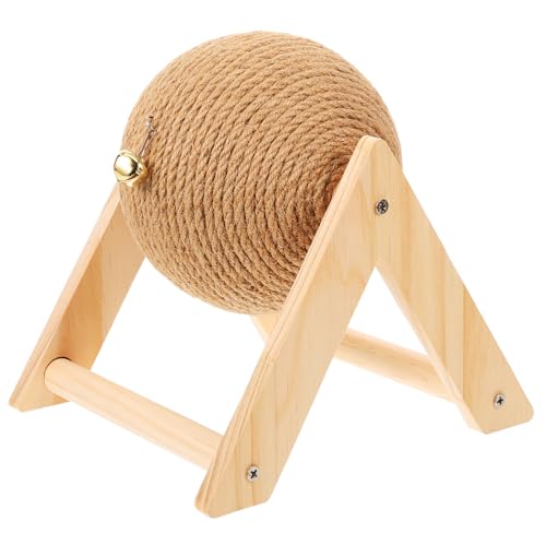 MUELODSIC Kratzball für Katzen Stabil und Verschleißfest Interaktives zur Krallenpflege Stressabbau und Beschäftigung Geeignet für Indoor Katzen zum Schutz von Möbeln von MUELODSIC