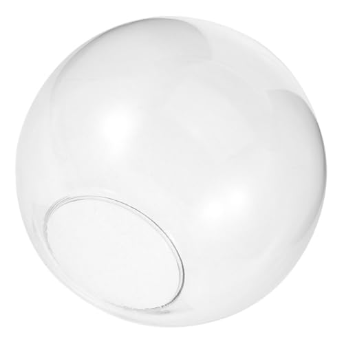 MUELODSIC Lampenschirm Kugel Durchmesser Halbrund Transparenter Lampenschirm aus für Pendelleuchte Ersatz Glasabdeckung für Deckenlampen Langlebig und Sicher von MUELODSIC