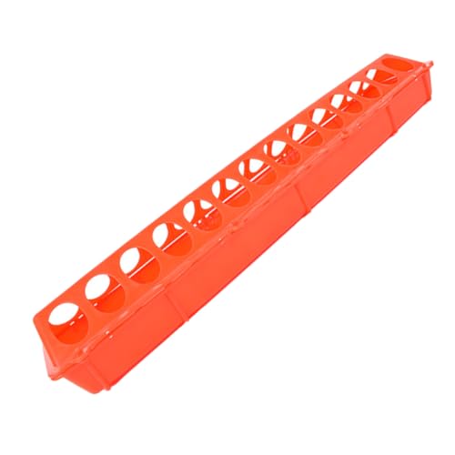 MUELODSIC Langer Futtertrog für Tauben und Geflügel Robuster Futterbehälter Große Kapazität Vielseitig Einsetzbar als Vogelfutterstation im Käfig Einfach zu Reinigen Rot MUELODSIC Langer Futtertrog für Tauben und Geflügel Robuster Futterbehälter Große Kapazität Vielseitig Einsetzbar als Vogelfutterstation im Käfig Einfach zu Reinigen Rot von MUELODSIC