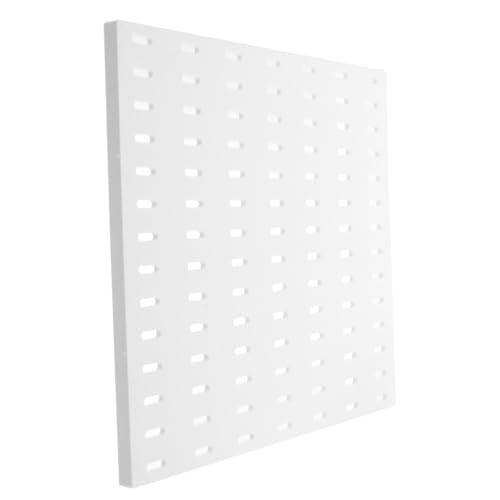 MUELODSIC Lochwand Organizer Kunststoff Pegboard Panel Wandaufbewahrung für Garage Flur Flexibel Verstellbar Multifunktional und Stilvoll von MUELODSIC