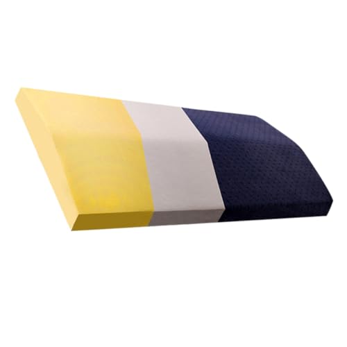 MUELODSIC Lumbar Pillow aus Memory Schaum Ergonomisches Taillenkissen für Schwangere Rückenstützend und Bequem Vielseitig für Büro Zuhause und Schlafpositionen Blau von MUELODSIC