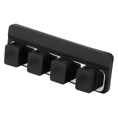 MUELODSIC Magnetischer Kabelhalter aus Langlebigem Silikon Kompakt und Vielseitig Einsetzbar für und Netzwerkkabel Praktischer Kabelorganizer für Schreibtisch und Wand Schwarz von MUELODSIC