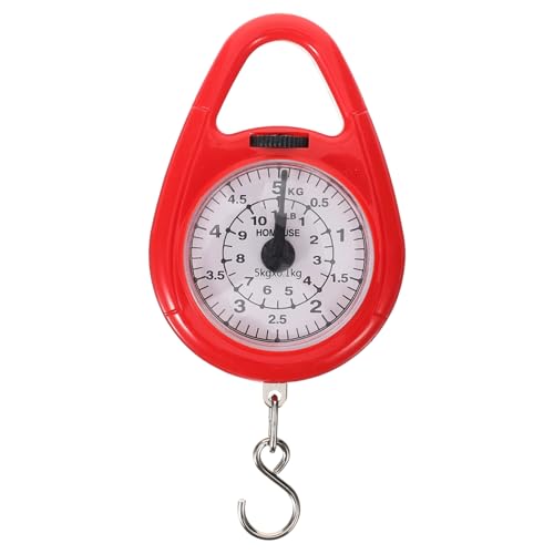 MUELODSIC Mechanische Mini Federwaage Handwaage mit Haken Tragbare Gepäckwaage Leicht und Präzise für Unterwegs Reisewaage in Rot MUELODSIC Mechanische Mini Federwaage Handwaage mit Haken Tragbare Gepäckwaage Leicht und Präzise für Unterwegs Reisewaage in Rot von MUELODSIC