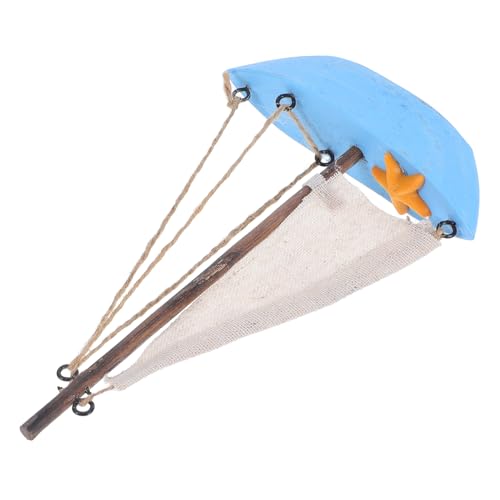 MUELODSIC Mediterranes Mini Holz Segelboot mit Hellblauem Stoffsegel und Seestern Vintage Dekoration für Schreibtisch Regal und Badezimmer Kreative Wohnaccessoire MUELODSIC Mediterranes Mini Holz Segelboot mit Hellblauem Stoffsegel und Seestern Vintage Dekoration für Schreibtisch Regal und Badezimmer Kreative Wohnaccessoire von MUELODSIC