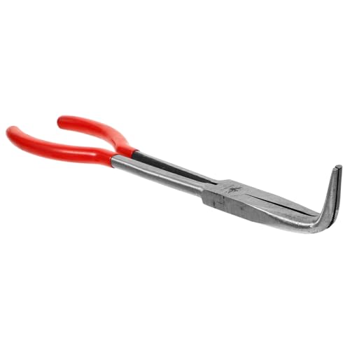 MUELODSIC Metal Crucible Clamp mit Hitzebeständigem Kunststoffgriff Rostfreie Stahlzange für Präzises Greifen Beim Schmelzen von Gold für Schmuckherstellung und Metallveredelung von MUELODSIC