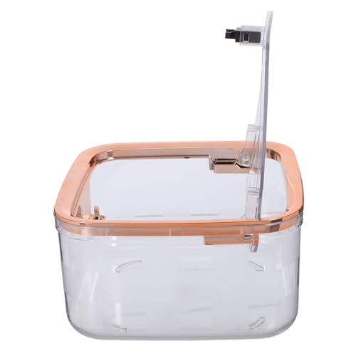 MUELODSIC Mini Tisch Mülleimer mit Deckel Transparenter Desktop Abfallbehälter mit Druckverschluss Kompakt und Vielseitig für Büro Schminktisch Wohnzimmer und Kleine Räume Modernes Design von MUELODSIC