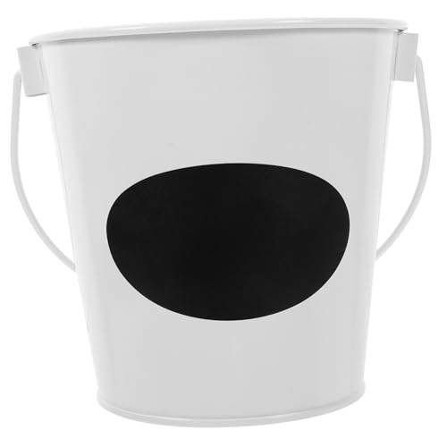 MUELODSIC Mini Tischabfalleimer aus Robustem Metall mit Großer Öffnung und Vintage look Wiederverwendbar und Einfach zu Reinigen als Büro Badezimmerbehälter zur Schreibtischorganisation von MUELODSIC